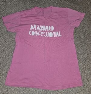 Y2K Dashboard Confessional Concert Fitted T-Shirt Size Large
